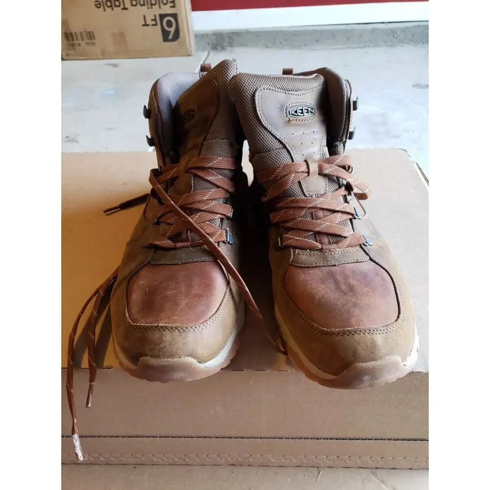 Keen Innate Leather Mid Waterproof Boots Size 15 Mens Brown Hiking Trail 1021626
